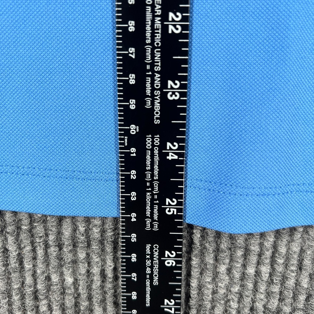IZOD Womens Shirt Golf Polo Large Blue Sleeveless Outdoor Lightweight Casual - Picture 6 of 11